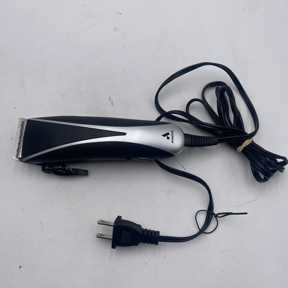 Andis Electric Clipper Hair Cutter Model PM-10 Silver Black Tested Working